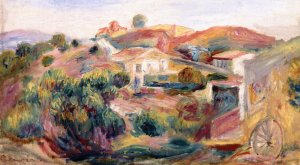 Landscape with Houses by Pierre-Auguste Renoir Oil Painting