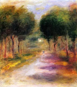Landscape with Trees by Pierre-Auguste Renoir Oil Painting