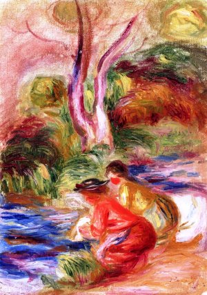 Laundresses by Pierre-Auguste Renoir Oil Painting