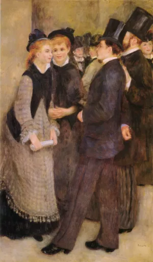 Leaving The Conservatoire by Pierre-Auguste Renoir - Oil Painting Reproduction
