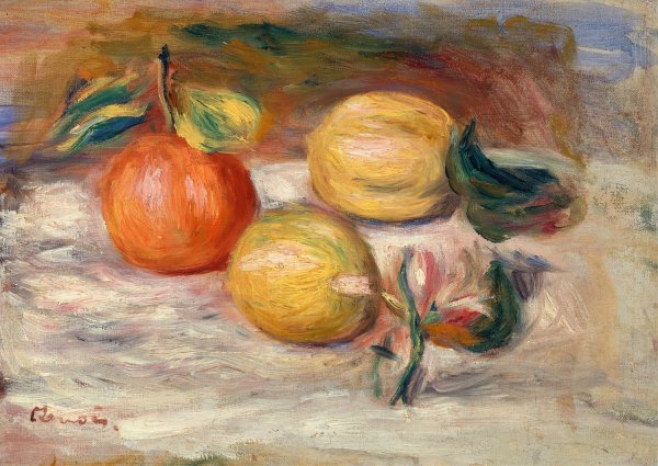 Main Product Photo of Lemons and Orange  Painting by Pierre-Auguste Renoir