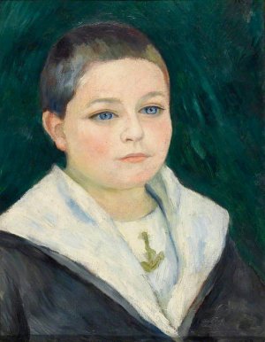 Leon Goujon in Sailor-Suit by Pierre-Auguste Renoir Oil Painting