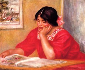 Leontine Reading by Pierre-Auguste Renoir Oil Painting