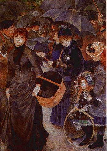 Main Product Photo of Les Parapluies Painting by Pierre-Auguste Renoir