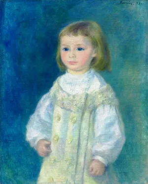 Lucie Berard Child in White by Pierre-Auguste Renoir - Oil Painting Reproduction