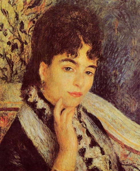 Madame Alphonse Daudet by Pierre-Auguste Renoir - Hand-Painted Oil Painting Reproduction