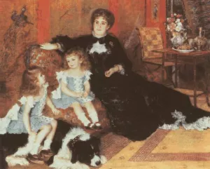 Madame Charpentier and Her Children Paul at her knee and Georgette by Pierre-Auguste Renoir - Oil Painting Reproduction