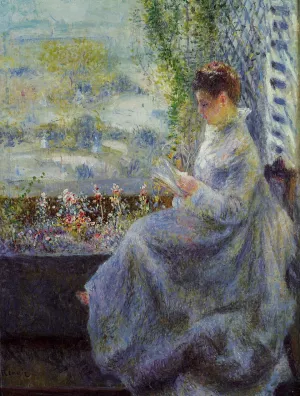Madame Chocquet Reading by Pierre-Auguste Renoir - Oil Painting Reproduction
