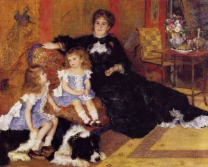 Madame Georges Charpentier and Her Children by Pierre-Auguste Renoir - Oil Painting Reproduction