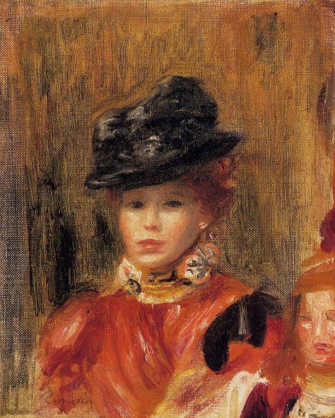 Madame Le Brun and Her Daughter by Pierre-Auguste Renoir - Hand-Painted Oil Painting Reproduction