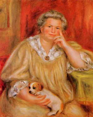 Madame Renoir with Bob by Pierre-Auguste Renoir - Oil Painting Reproduction