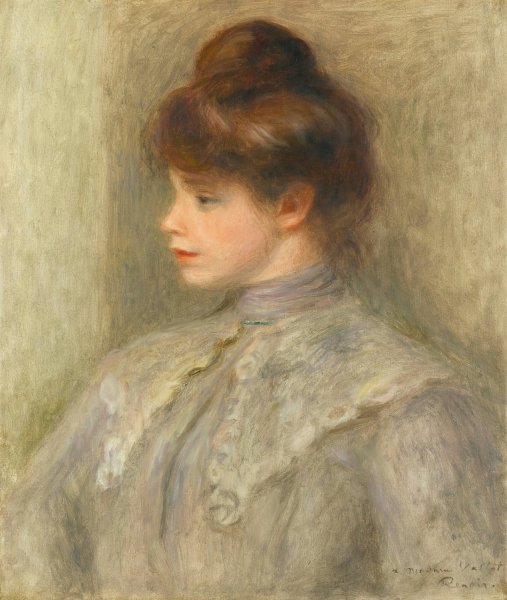 Madame Valtat  by Pierre-Auguste Renoir - Hand-Painted Oil Painting Reproduction