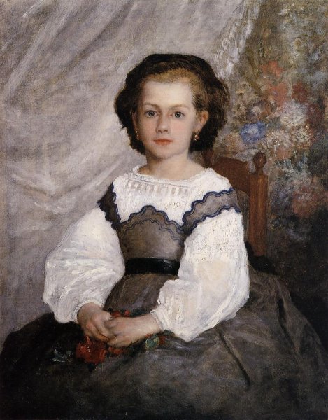 Mademoiselle Romaine Lacaux by Pierre-Auguste Renoir - Hand-Painted Oil Painting Reproduction