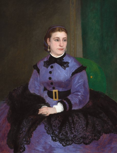 Mademoiselle Sicot  by Pierre-Auguste Renoir - Hand-Painted Oil Painting Reproduction