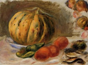 Melon and Tomatos by Pierre-Auguste Renoir Oil Painting