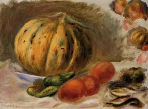 Melon and Tomatos by Pierre-Auguste Renoir - Oil Painting Reproduction