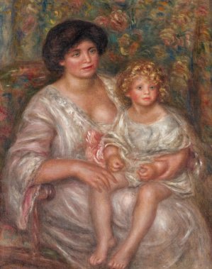 Mere et Enfant by Pierre-Auguste Renoir Oil Painting