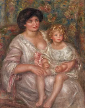 Mere et Enfant by Pierre-Auguste Renoir Oil Painting