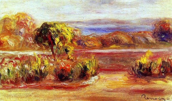 Midday Landscape by Pierre-Auguste Renoir - Hand-Painted Oil Painting Reproduction