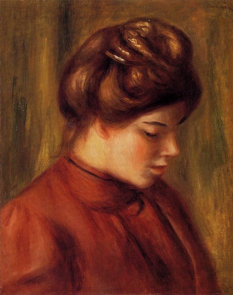 Mlle. Christine Lerolle by Pierre-Auguste Renoir - Hand-Painted Oil Painting Reproduction