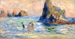 Moulin Huet Bay, Guernsey by Pierre-Auguste Renoir - Oil Painting Reproduction