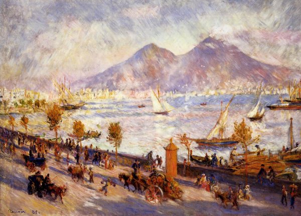 Main Product Photo of Mount Vesuvius in the Morning Painting by Pierre-Auguste Renoir