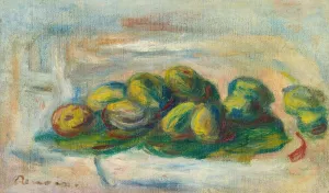 Nature Morte Aux Amandes by Pierre-Auguste Renoir Oil Painting