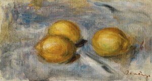 Nature Morte Aux Citrons by Pierre-Auguste Renoir Oil Painting