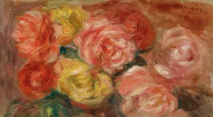 Nature Morte Aux Roses by Pierre-Auguste Renoir Oil Painting