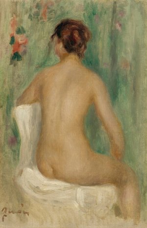 Nu Assis, De Dos by Pierre-Auguste Renoir Oil Painting