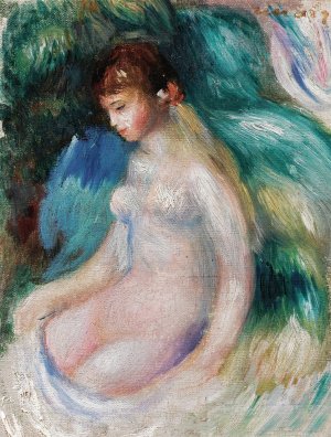 Nu Assis by Pierre-Auguste Renoir Oil Painting