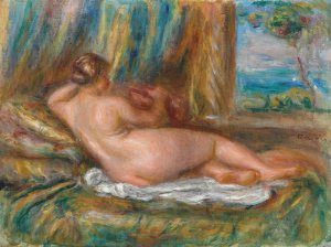 Nu couche by Pierre-Auguste Renoir Oil Painting