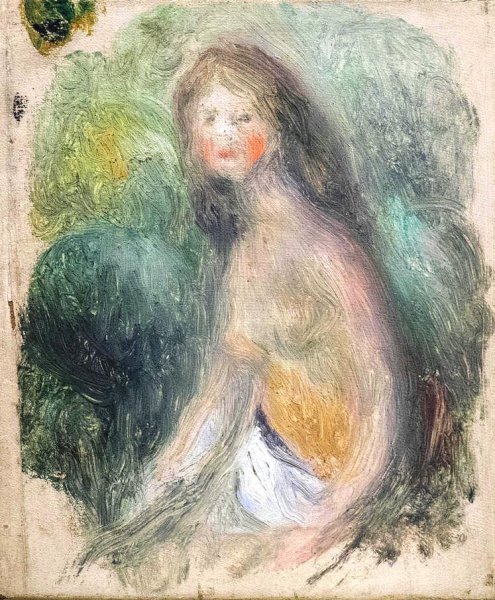 Nu d'adolescence by Pierre-Auguste Renoir - Hand-Painted Oil Painting Reproduction