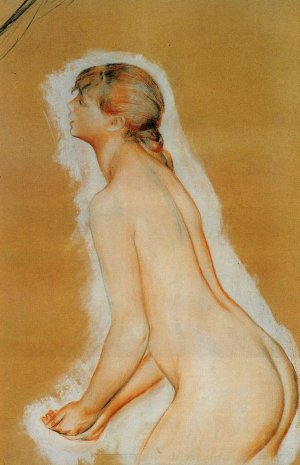 Nude (also known as Study for 'The Large Bathers') by Pierre-Auguste Renoir Oil Painting