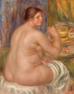 Nude from the Back by Pierre-Auguste Renoir Oil Painting