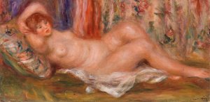 Nude Woman Reclining by Pierre-Auguste Renoir Oil Painting