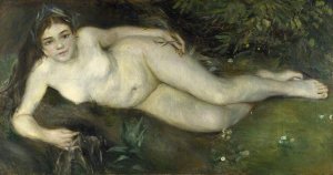 Nymph by a Stream by Pierre-Auguste Renoir Oil Painting