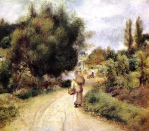 On the Banks of the River by Pierre-Auguste Renoir - Oil Painting Reproduction