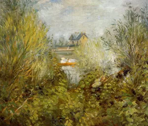 On the Seine, Near Argenteuil by Pierre-Auguste Renoir - Oil Painting Reproduction