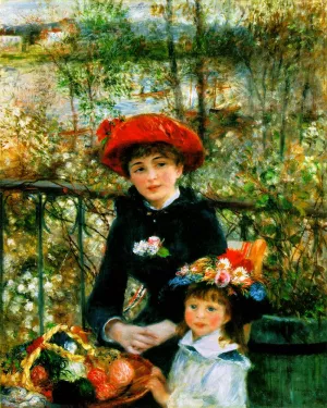 On the Terrace Oil painting by Pierre-Auguste Renoir