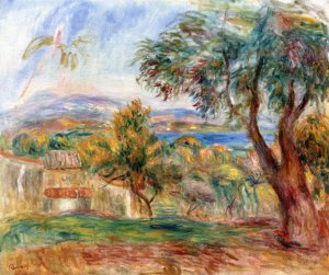 Orange Trees with the Sea in the Background by Pierre-Auguste Renoir Oil Painting