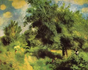 Orchard at Louveciennes - the English Pear Tree by Pierre-Auguste Renoir Oil Painting