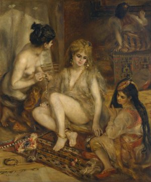 Parisiennes in Algerian Costume or Harem by Pierre-Auguste Renoir Oil Painting