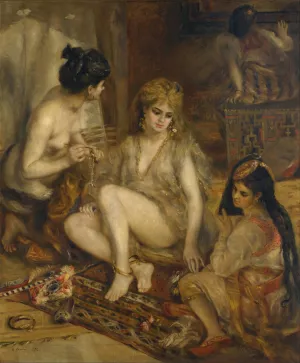 Parisiennes in Algerian Costume or Harem by Pierre-Auguste Renoir Oil Painting