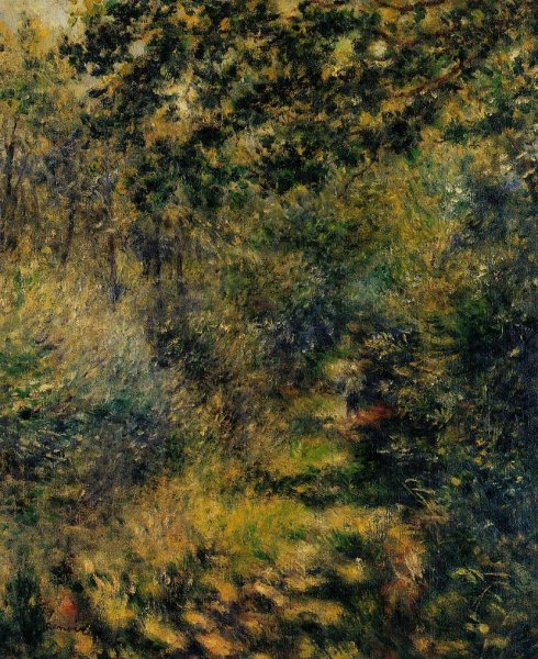 Main Product Photo of Path Through the Woods Painting by Pierre-Auguste Renoir