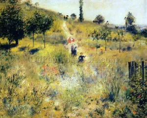 Path Winding Through the High Grass by Pierre-Auguste Renoir - Oil Painting Reproduction