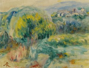 Paysage aux environs de Cagnes-Sur-Mer by Pierre-Auguste Renoir Oil Painting