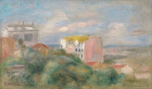 Paysage De Montmartre by Pierre-Auguste Renoir Oil Painting