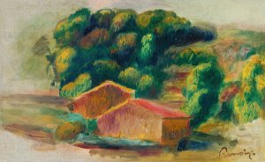 Paysage, Maisons by Pierre-Auguste Renoir Oil Painting