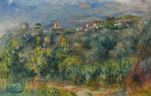 Paysages de Provence; Cagnes by Pierre-Auguste Renoir Oil Painting